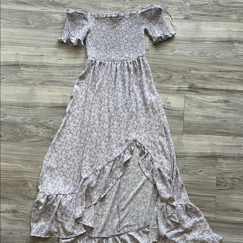 3/$25 ITEM - Floral Off-Shoulder Maxi Dress